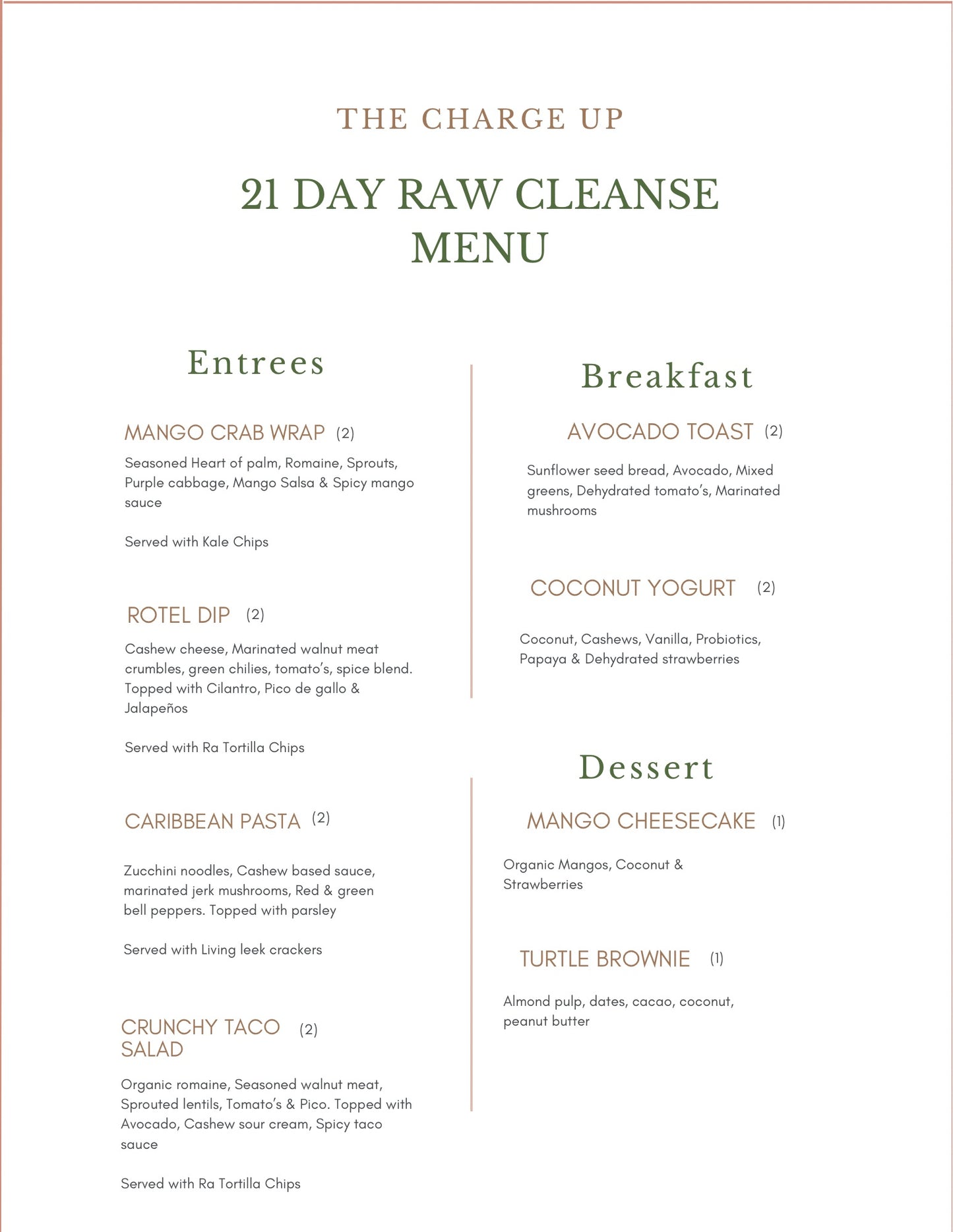 21 Day Raw Cleanse (Locals Only)