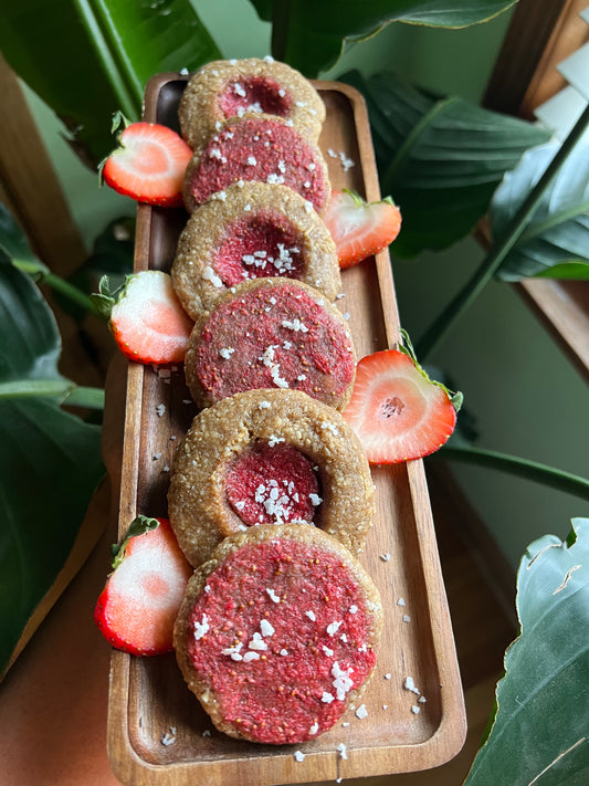 Pb Strawberry Cookies